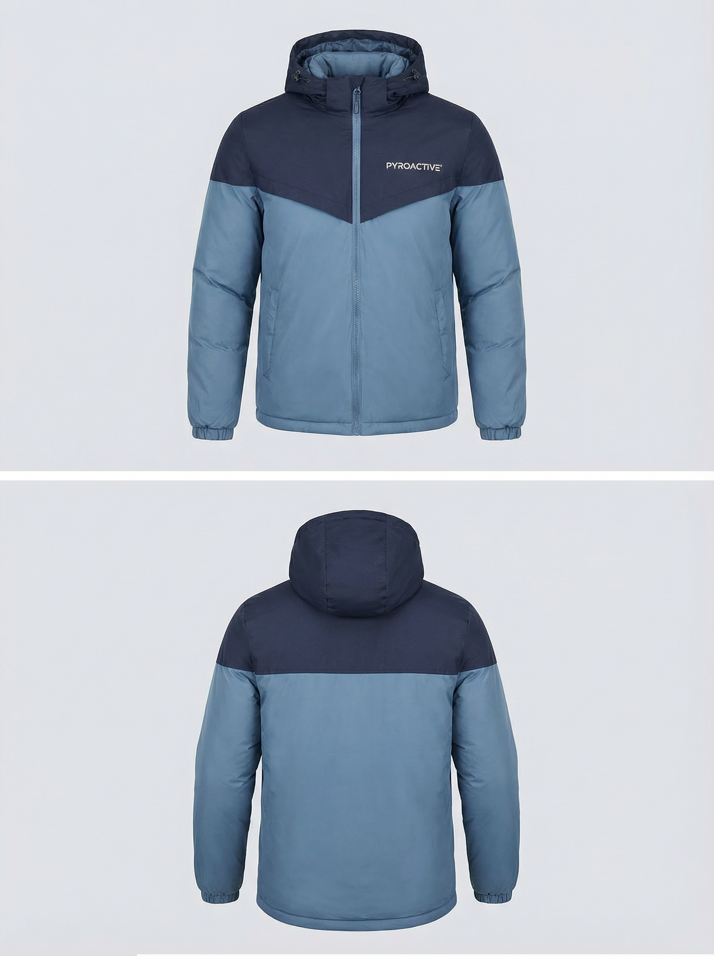 Men’s Reversible Winter Jacket 2-in-1 Waterproof Windproof Coat